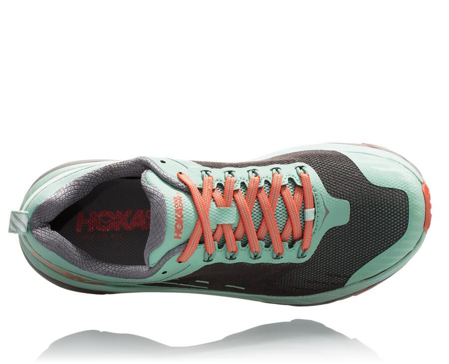 Hoka One One Womens Trail Shoes - Challenger ATR 5 - Green/Black - AZMR87514